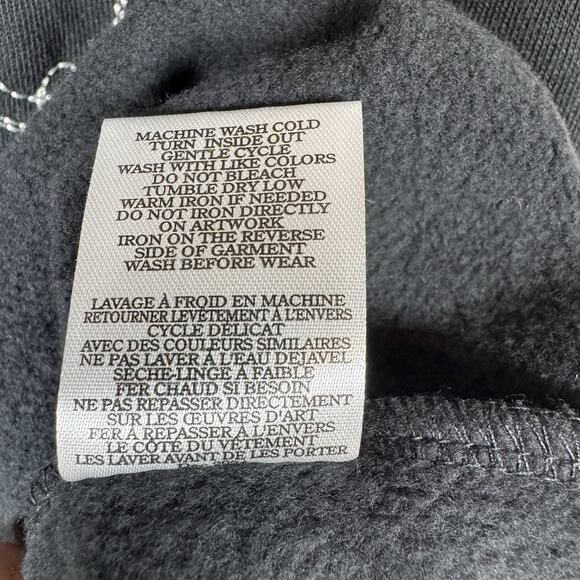 Z Supply NEW Women Sweatshirt L Black Crewneck Wine Cheese Club Pullover Graphic - Picture 8 of 8